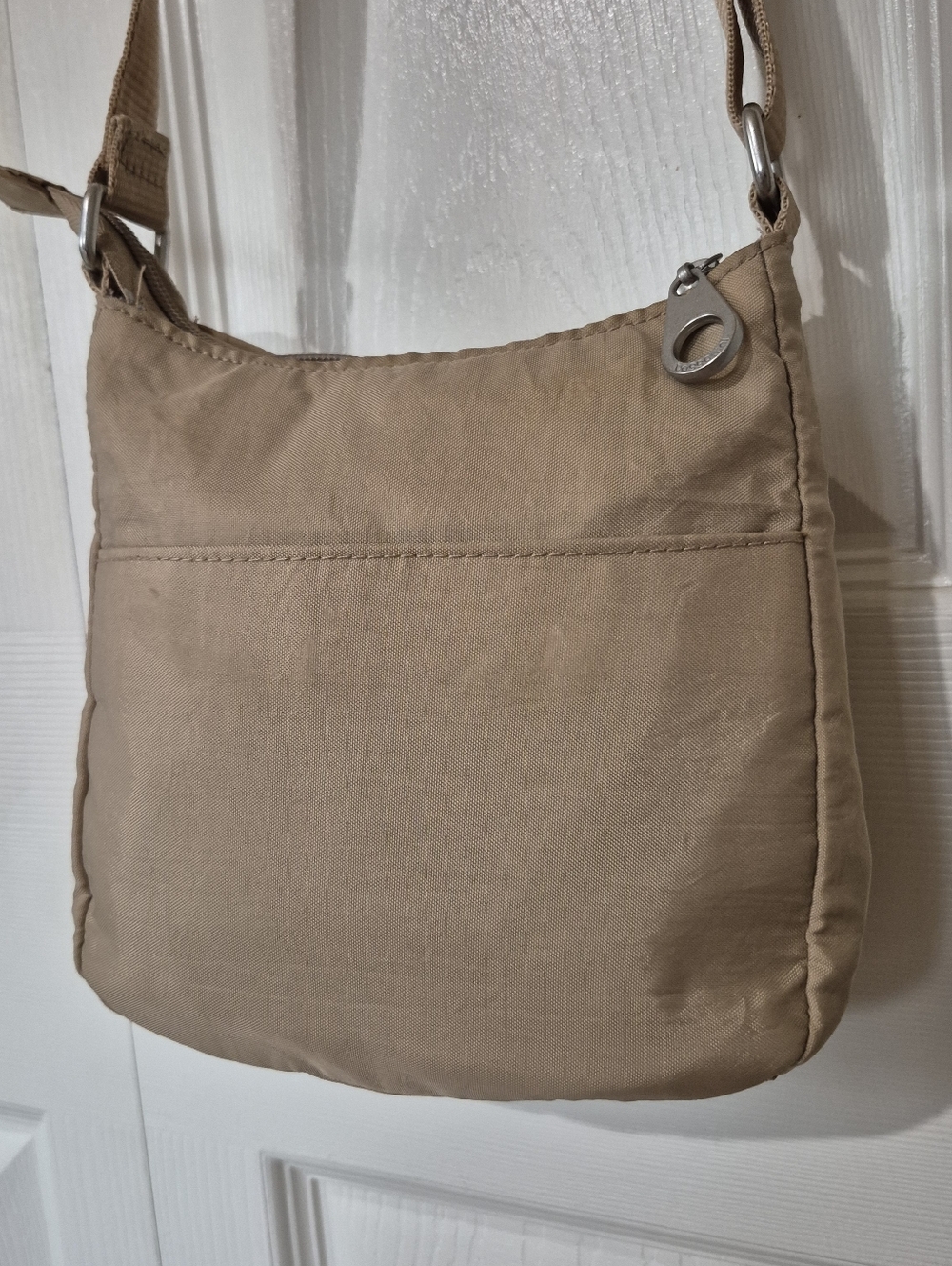 Baggallini Joey Mini Beige Nylon Crossbody Bag - Picture 6 of 12
